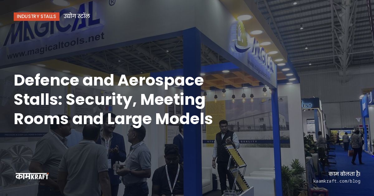 Cover: Defence and Aerospace Stalls: Security, Meeting Rooms and Large Models