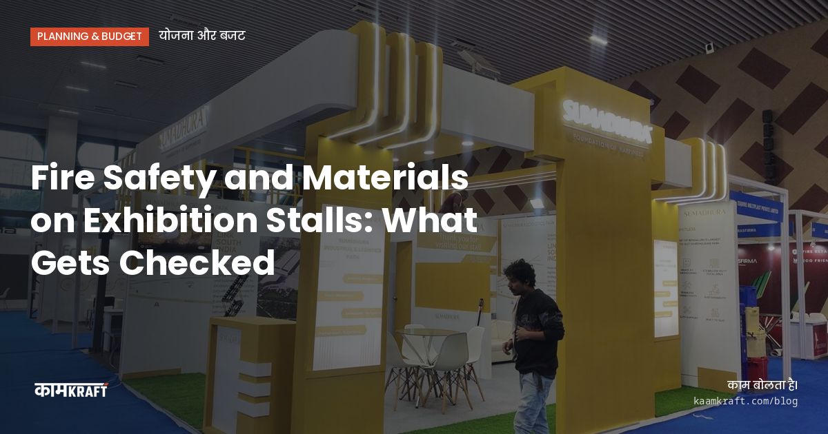 Cover: Fire Safety and Materials on Exhibition Stalls: What Gets Checked