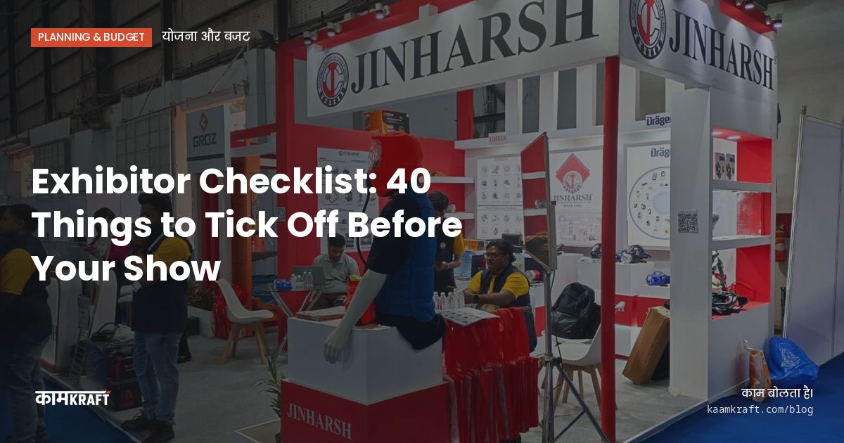 Cover: Exhibitor Checklist: 40 Things to Tick Off Before Your Show