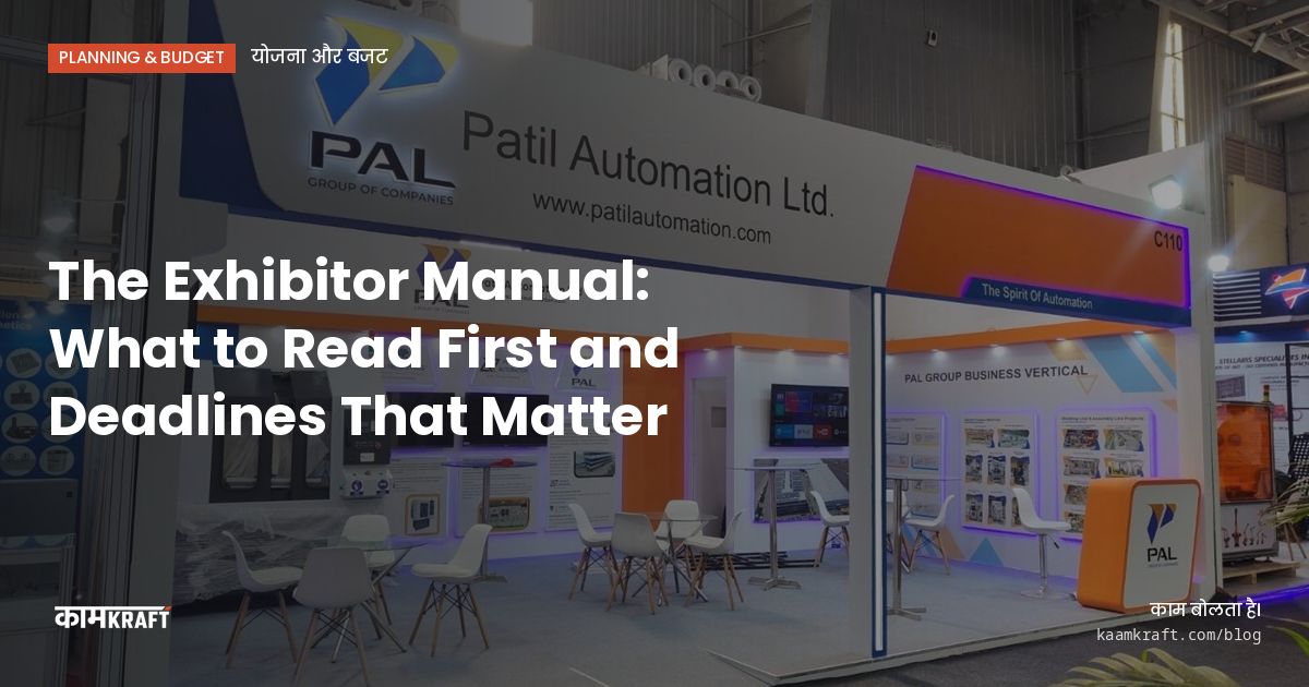 Cover: The Exhibitor Manual: What to Read First and Deadlines That Matter