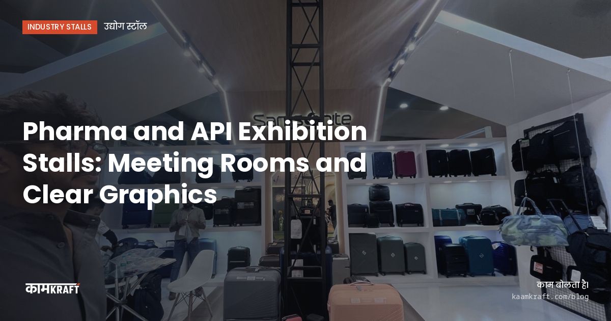 Cover: Pharma and API Exhibition Stalls: Meeting Rooms and Clear Graphics