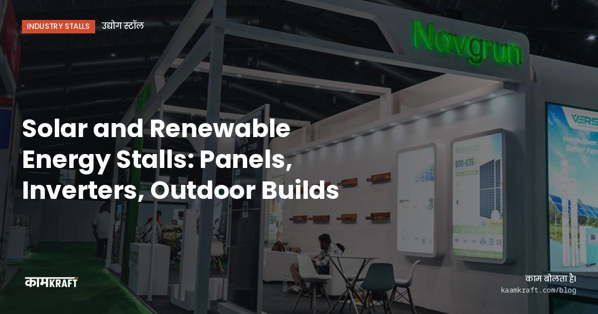 Cover: Solar and Renewable Energy Stalls: Panels, Inverters, Outdoor Builds