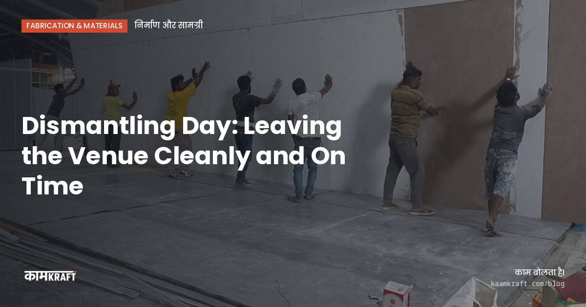 Cover: Dismantling Day: Leaving the Venue Cleanly and On Time