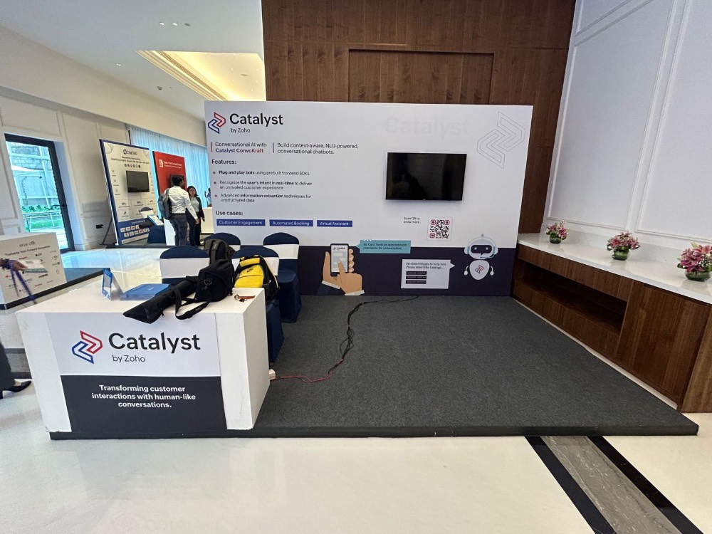 Catalyst by Zoho conference booth